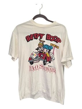 Vintage 1993 Betty Boop FAO Schwarz Fifth Avenue Anvil Single Stich TShirt Large